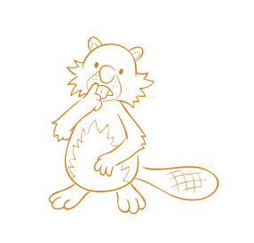 Medienbiber Medienbiber denkt nach